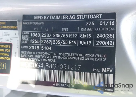 2016 Mercedes-Benz Glc 300 z USA, uszkodzony, nr VIN WDC0G4JB8GF051217